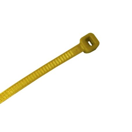 Corbata De Nylon Color Amarillo 4.8 X 300mm (100pzs) (420004002)