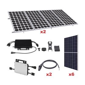 kit solar para interconexión de 33 kw de potencia pico 220vcc con microinversor y 6 módulos de 550 w incluye montaje