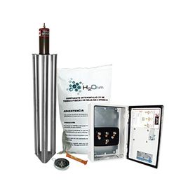 kit antivandalico de puesta a tierra de 100 amperes con electrodo filtro y compuesto h2ohm