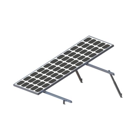 Montaje Para Panel Solar Riel 2200mm Para Módulos Con Espesor De 35mm O 40mm Velocidad De Viento Max. 136km/h