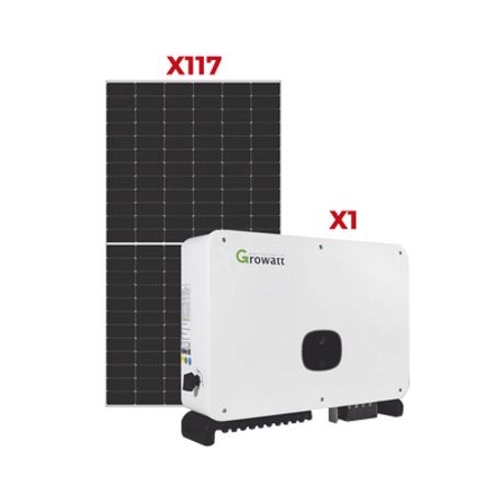 kit de promocion 1 week 117 modulos  inversor 60 kw 
