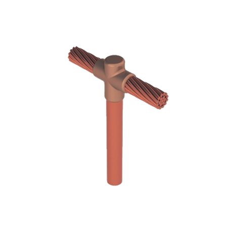 molde para soldadura exotermica tipo t tope de varilla 58 in a cable de paso 20 awg