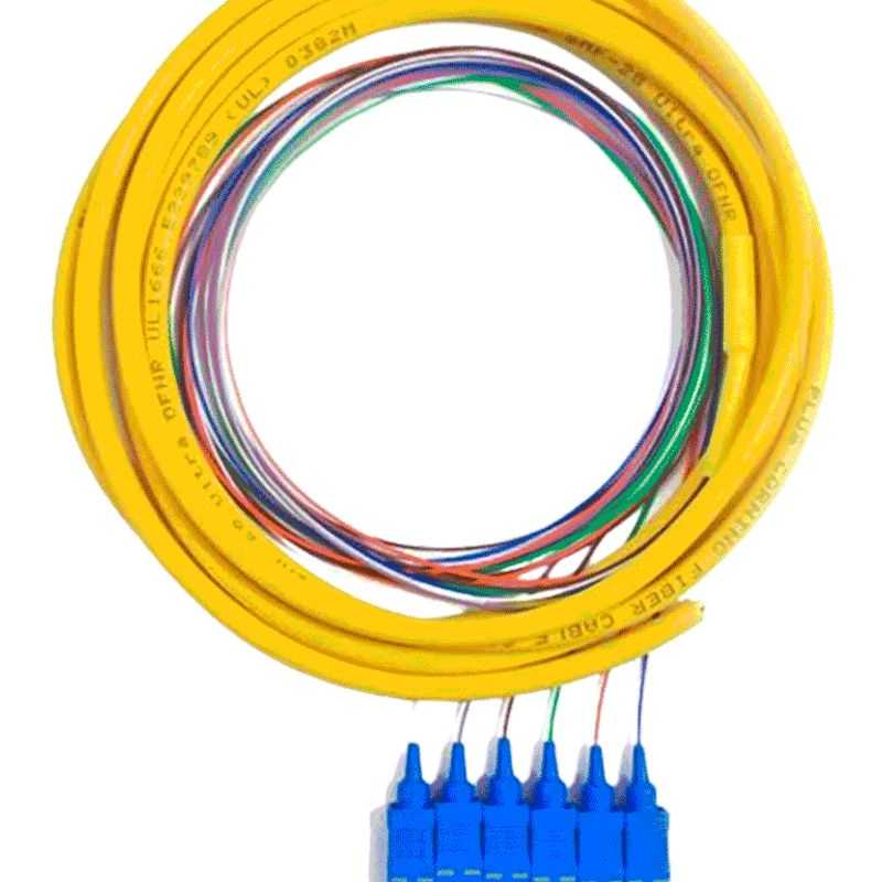 Sbe Tech Sbepigsc2msm6p Juego De  6 Pigtail Sc / Monomodo 9/125 / 2 Metros