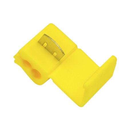 terminal tipo almeja  12  10 awg  amarillo  paquete de 25 piezas 