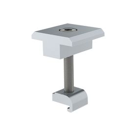 sujetador intermedio 30 mm para montaje de paneles solares en riel7