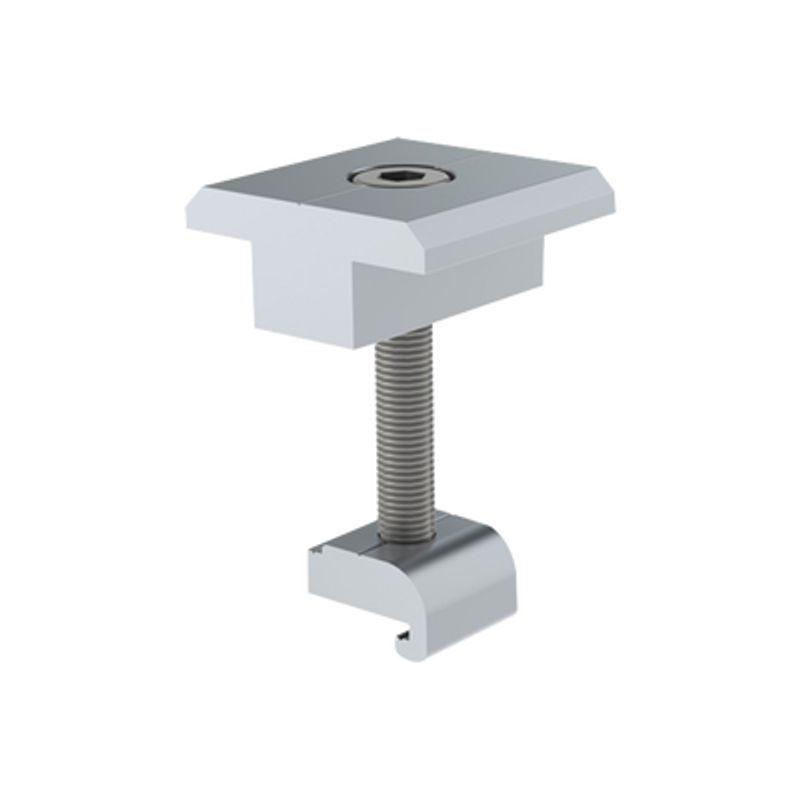 Sujetador Intermedio 30 Mm Para Montaje De Paneles Solares En Riel7 Sujetador Intermedio 30 Mm Para Montaje De Paneles Solares En Riel7