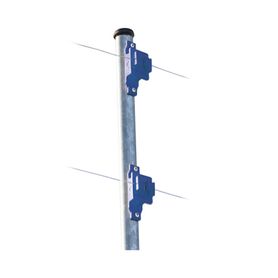aislador de paso colo azul reforzado para cercos eléctricos resistente al clima extremoso183876