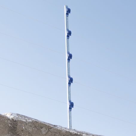 Aislador De Paso Colo Azul Reforzado Para Cercos Eléctricos Resistente Al Clima Extremoso
