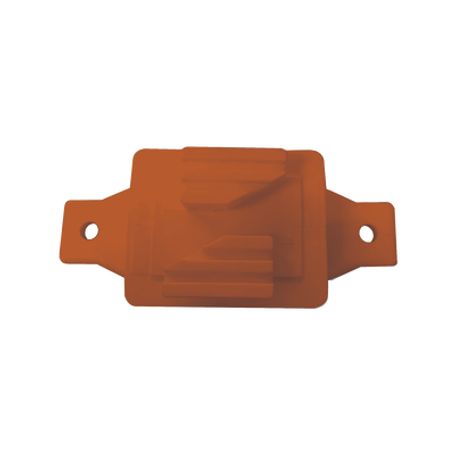 aislador de paso color naranja reforzado para cercos eléctricos resistente al clima extremoso183878