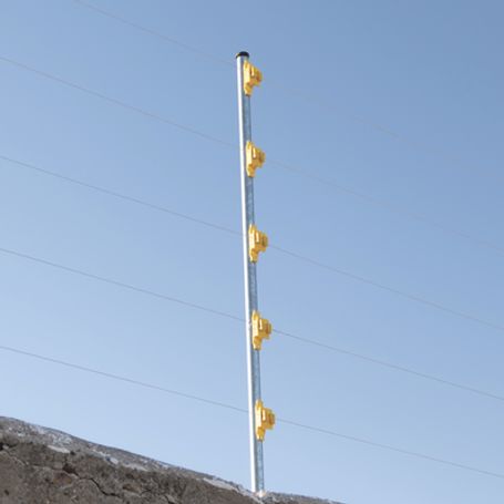 Aislador De Paso Color Amarillo Reforzado Para Cercos Eléctricos Resistente Al Clima Extremoso