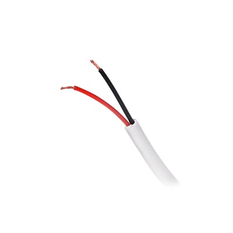 ( Venta Por Metro ) Cable De 2 Conductores Para Alarmas Y Dispositivos De Notificación / Color Blanco / Multifilar Calibre 22 / 