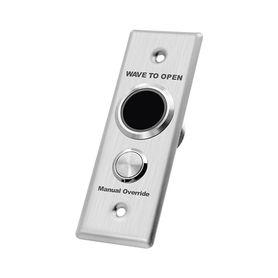 botón de salida doble con aro iluminado  ip65  diseno estético delgado  temporizador y distancia ajustable  botón sin contacto 