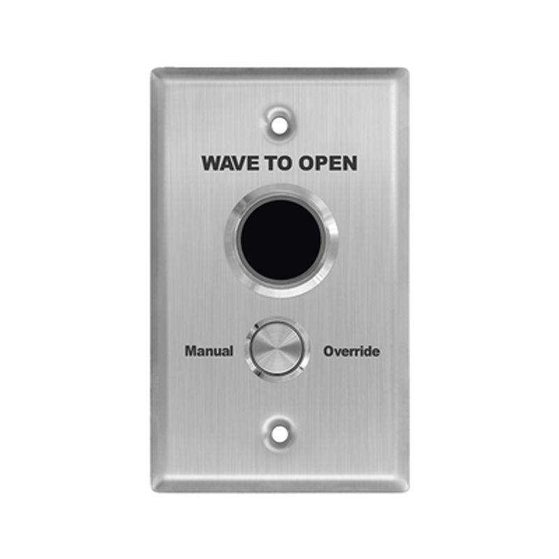botón de salida doble con aro iluminado ip65  diseno estético  temporizador y distancia ajustable  botón sin contacto y botón d