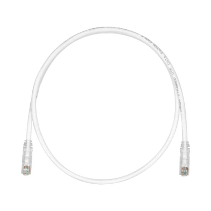 cable de parcheo tx6 utp cat6 24 awg cm color blanco mate 10ft