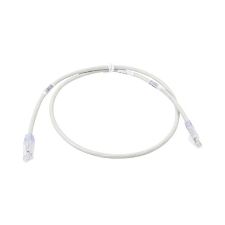 cable de parcheo tx6 utp cat6 24 awg cm color gris 7ft