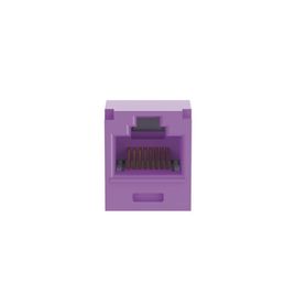 conector jack rj45 estilo tg minicom categoria 6a de 8 posiciones y 8 cables color violeta177975