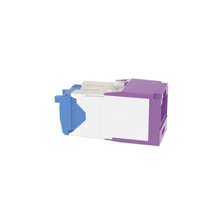 Conector Jack Rj45 Estilo Tg Minicom Categoria 6a De 8 Posiciones Y 8 Cables Color Violeta