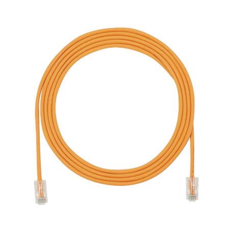 Cable De Parcheo Utp Cat6a Cm/lszh Diámetro Reducido (28awg) Color Naranja 3ft