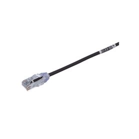 cable de parcheo tx6 utp cat6 diámetro reducido 28awg color negro 6in 152 cm