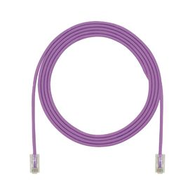 cable de parcheo utp cat6a cmlszh diámetro reducido 28awg color violeta 3ft