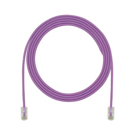 Cable De Parcheo Utp Cat6a Cm/lszh Diámetro Reducido (28awg) Color Violeta 3ft