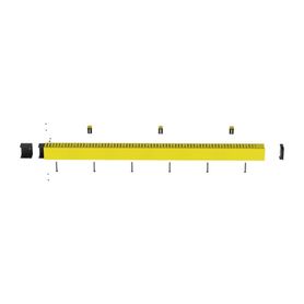 kit de administrador de cables vertical fiberrunner 4x4 incluye soportes de montaje y accesorios color amarillo185116