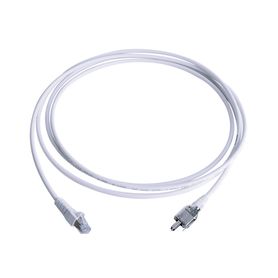 patch cord tera cat5e 10100baset de 2 pares y conector modular ls0h color blanco 3 metros