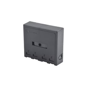 caja de montaje superficial acepta 4 módulos max con puerta protectora color negro153949