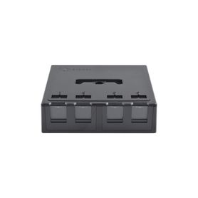 caja de montaje superficial acepta 4 módulos max con puerta protectora color negro153949
