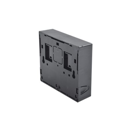Caja De Montaje Superficial Acepta 4 Módulos Max Con Puerta Protectora Color Negro