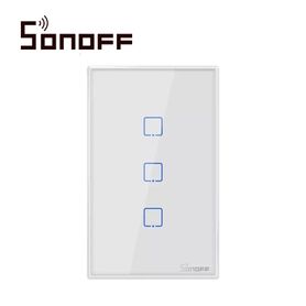 apagador de pared touch onoff sonoff t2us3c smart inalambrico wifi para solucion de smart home con temporizador para ios y andr