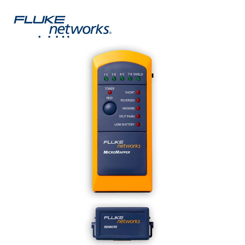 Probador De Mapas De Cableado De Par Trenzado Fluke Networks Mt820049a Micromappermicromapper Remote Para Una Verificacion Rapid