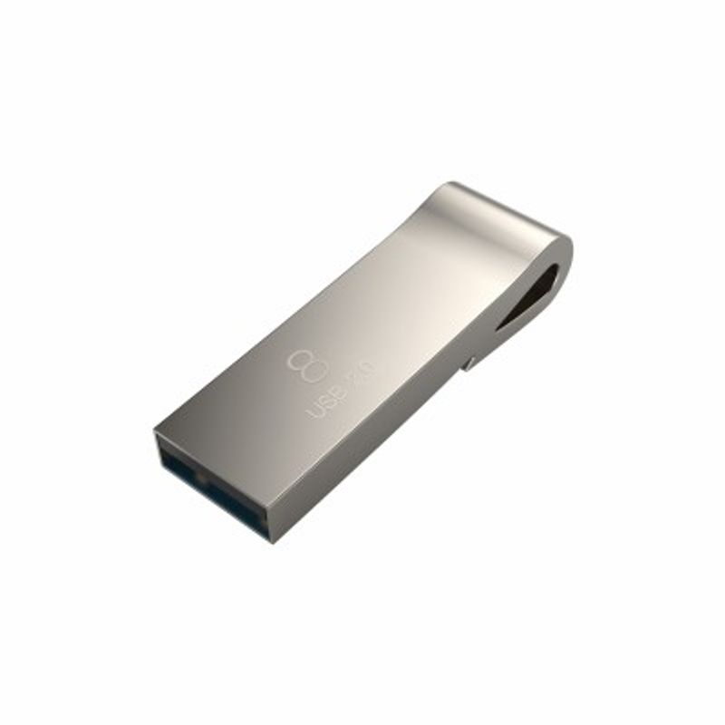 Memoria USB Acer UF200 de 8GB BL.9BWWA.501 30 MB/s Lectura 15MB/s Escritura acabado Metálico. Color Plata TL1 