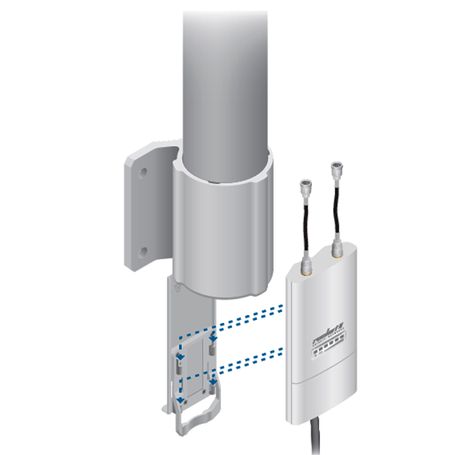 Ubiquiti Amo2g10  Antena Omnidireccional Para Access Point / 2.4ghz / Ganancia 10 Dbi / 2 Conectores Sma Hembra Inverso