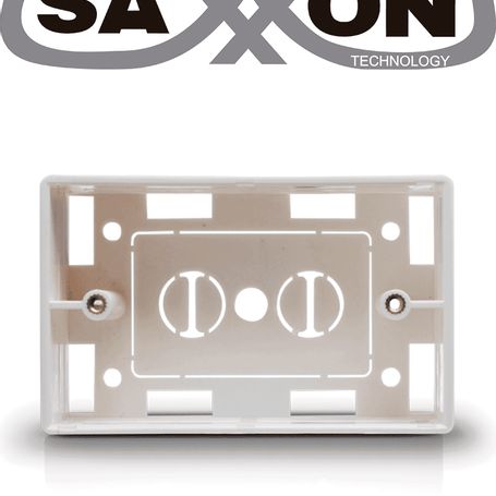 Saxxon A164b  Caja Para Placa De Pared / Usos Multiples / Color Blanco