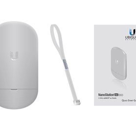 ubiquiti nanostation ac loco5ac radio con antena integrada airmax ac 58ghz  exterior  mimo  antena panel 13dbi  25dbm  no inclu