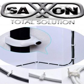 saxxon gra955b  bolsa de 50 grapas de pared color blancodiametro 6mm  con clavo de 34 para concreto de alta resistencia31459