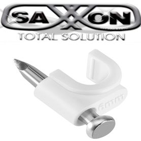 saxxon gra955b  bolsa de 50 grapas de pared color blancodiametro 6mm  con clavo de 34 para concreto de alta resistencia31459