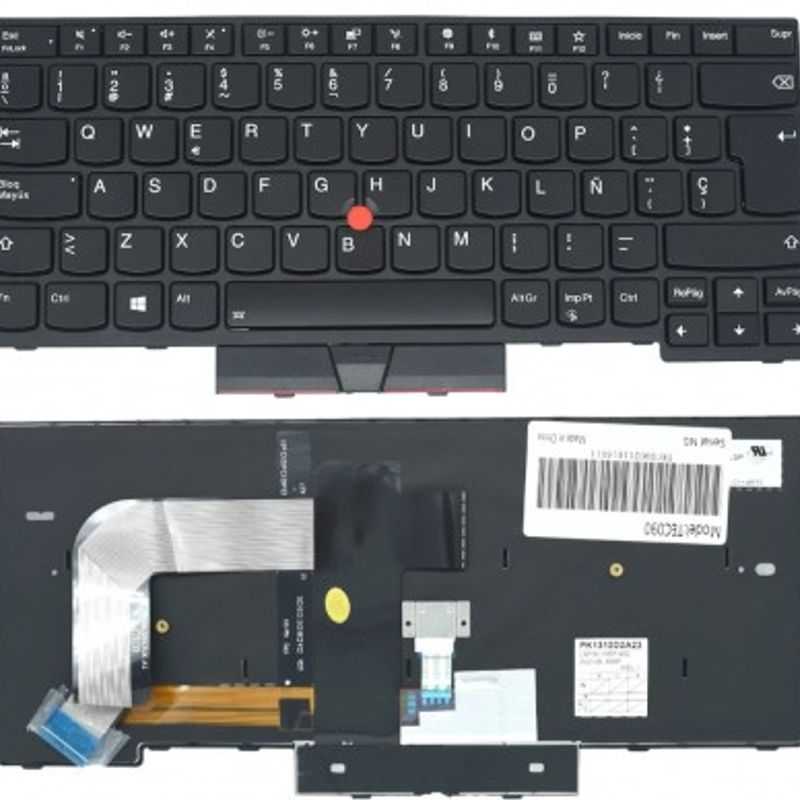 Teclado color Negro (SP) para Lenovo Thinkpad T470 T480 A475 A485 (Backlight) Battery First BFT090 Color negro TL1 