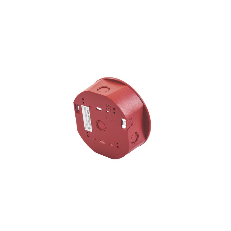 Caja de Montaje en Techo, para Sirena, Color Rojo, Nuevo Diseño Moderno (Novusred)