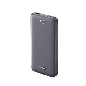 powerbank ultra delgado 10000mah dos puertos usba usbc pd 30 20w qc30 225w fcp afc pantalla inteligente color gris22158