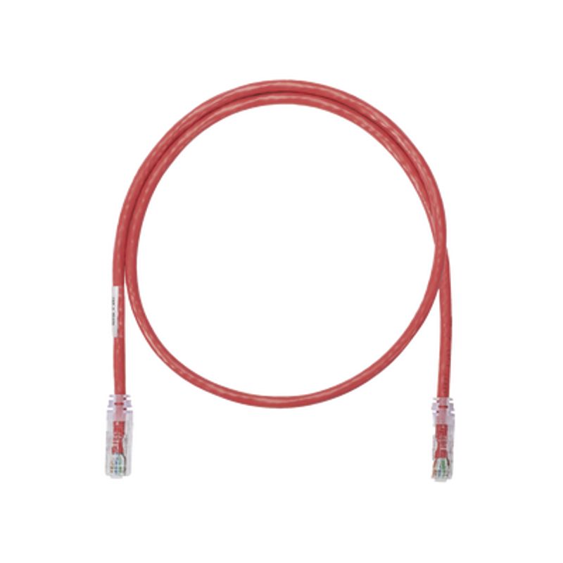 cable de parcheo utp categoria 6 con plug modular en cada extremo  1 ft 3048 cm  rojo