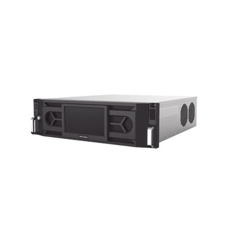 nvr 12 megapixel 4k  128 canales ip  16 bahias de disco duro  4 tarjetas de red  soporta raid  reconocimiento facial  bases de 