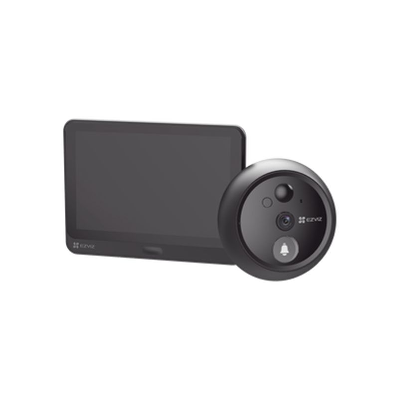 Videoportero Con Mirilla Y Pantalla Wifi De Bateria Recargable / Para Instalarse En Puerta / Cámara 1080p / Sensor Pir / Detecci