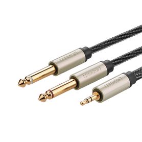 cable de audio premium de 35 mm a 635mm  blindaje interior múltiple  transferencia de audio sin pérdidas  5 metros  caja de ale