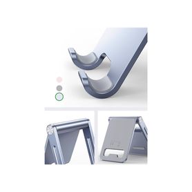 soporte para teléfono celular de aluminio  angulo ajustable  amplia compatibilidad con dispositivos de 47 a 79  antideslizante 