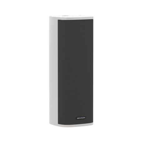 altavoz ip tipo columna  60w  para integración con hikcentral professional  reproducción de audio via red  ip66