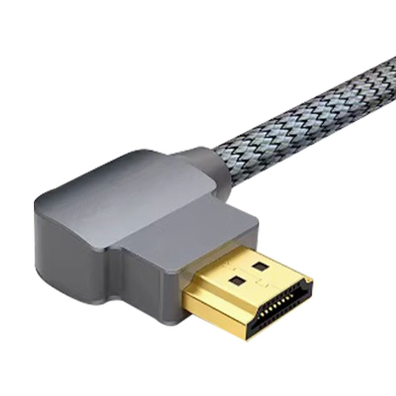 Cable Hdmi Angulo 90º 1m  Alta Definición  Version 2.0  Alta Velocidad 18gbps  4k60hz  