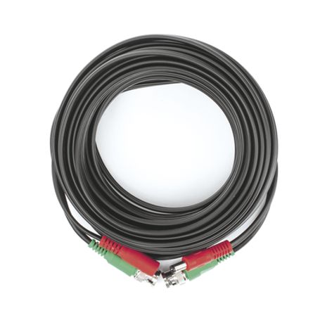 Cable Coaxial ( Bnc Rg59 )  Alimentación / Siamés / 10 Metros / Aleación Cobre  Aluminio Cca / Para Cámaras 4k  / Uso Interior Y