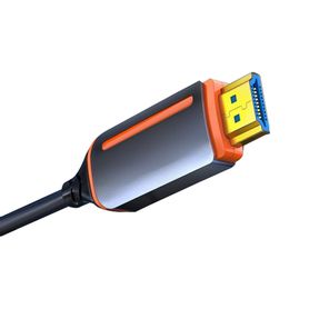 cable hdmi de fibra óptica de 15m  alta definición  version 20  alta velocidad 18gbps  4k60hz  hdcp 22  resistente a emi y rfi
